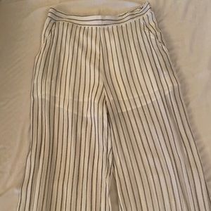 Santa Sofia - striped palazzo wide leg pants - M